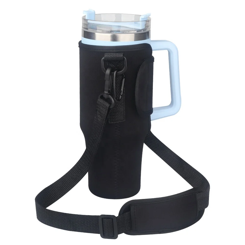 Water Bottle Pouch Tumbler Compatible Bag Neoprene Wrist Gym