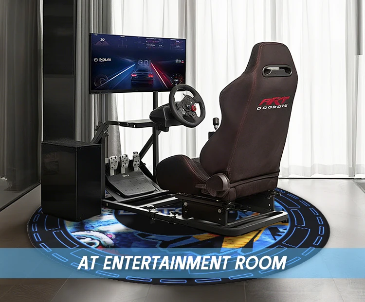 Non Slip Gaming Chair Mat with Logo Made of Nylon for Floor Protection details