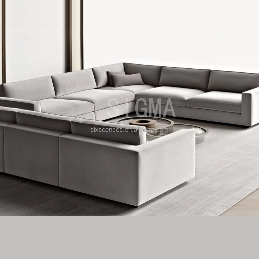 Luxury Modern Sectional Sofa Light Simple Design Sofa Set Living Room ...