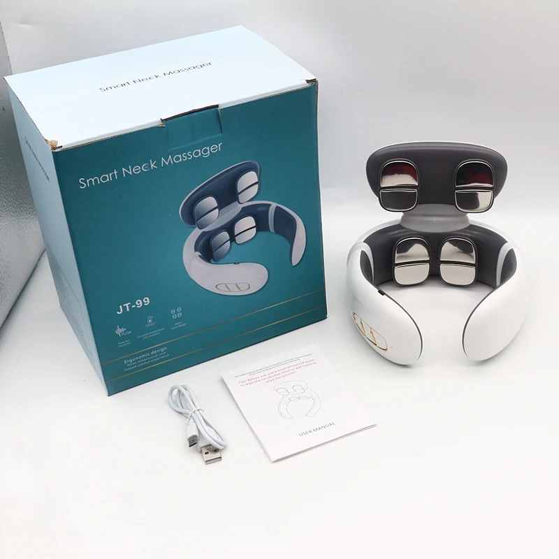 2023 Cervical Massage Kneading Neck and Shoulder Massager Relaxer Mini Smart Heating Pulse Neck Massage Neck Pain
