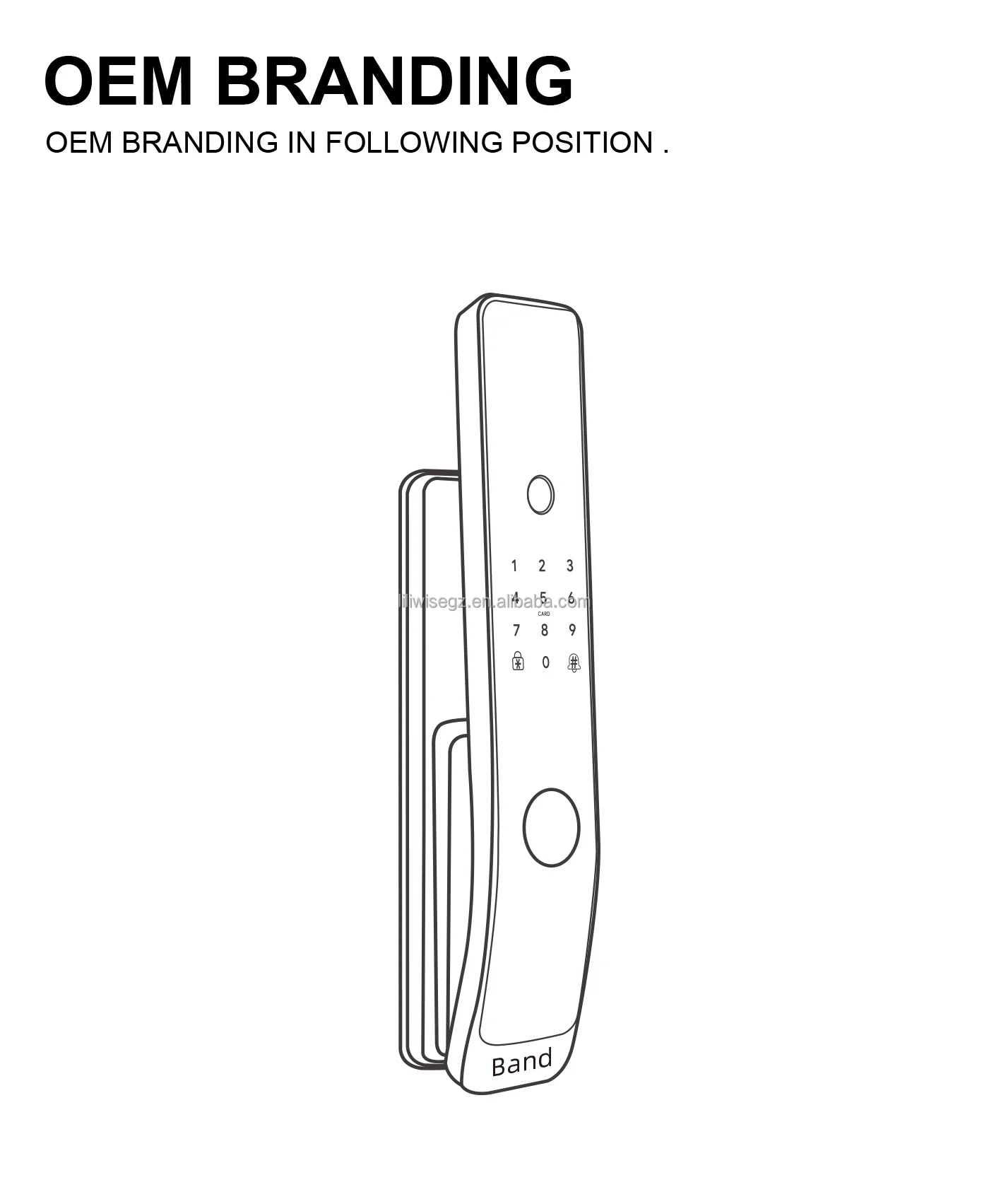 Liliwise High Security Smart Door Lock with Biometric Fingerprint and Tuya WiFi Suitable for 35~60mm Door Thickness
