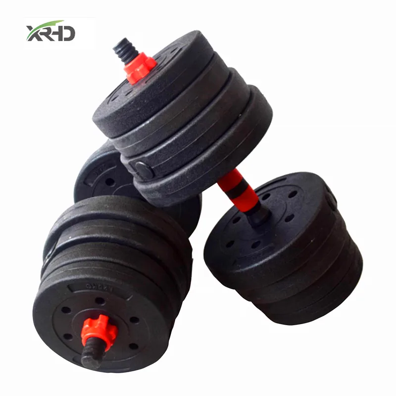 Home Gym Fitness Cement 1040kg Adjustable Barbell Dumbbell Set Weight