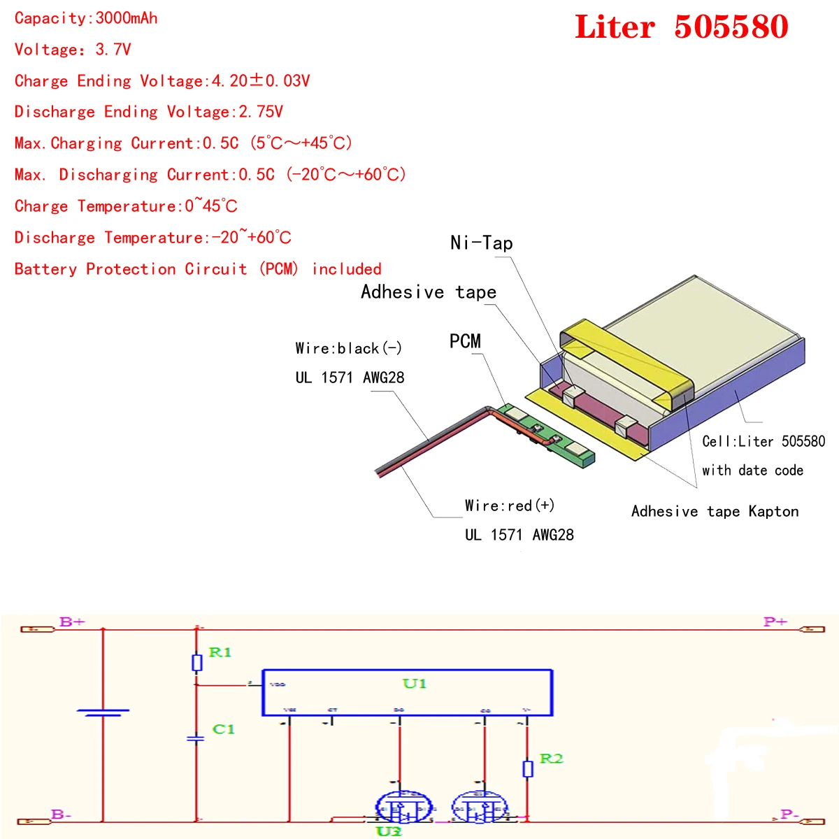 3000mah Lipo Battery Reliable Power for Digital Devices