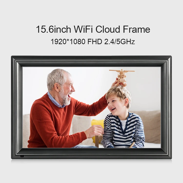 15.6 Inch Wifi Digital Photo Frames Build In 32gb Memory 1920*1080