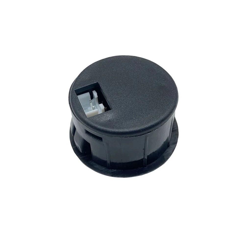 Voltmetro circolare impermeabile per auto DC4-100 V con display digitale a LED, mini voltmetro circolare a LED impermeabile per barche, veicoli, camion, rosso (2 pezzi