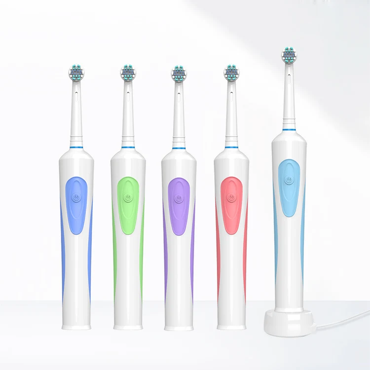 K1619S Adult Rechargeable Power Oscillation Toothbrush with 55 Degree Rotation Angle Round Head