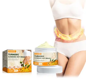 Hot Sell Private Label 7 Day Turmeric Ginger Waist Stomach Thigh Slimming Body Shaping Fat Burning Weight Loss Massage Cream