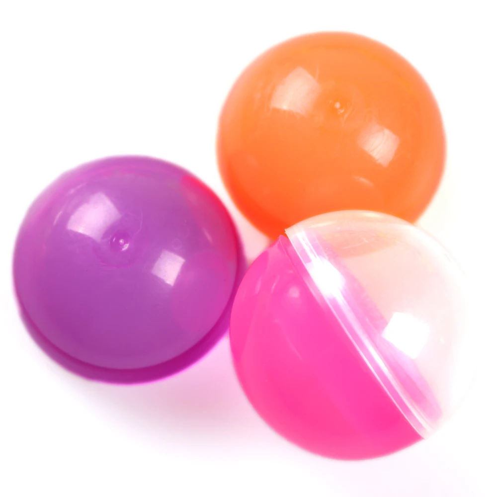 Promotional Products Surprise Egg Half Transparent High Quality Plastic Empty Toy Capsule for Toy Vending Machine