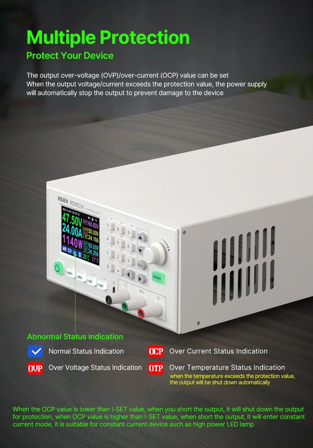 Rd Rd6024 Assembled Set 60v 24a 1140w Usb Digital Control Ac To Dc ...