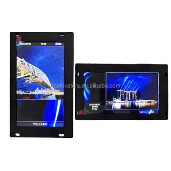 Elevator 7-Inch LCD Screen Display Picture Playback with Voice Announcement Modern Design for Villa Elevator