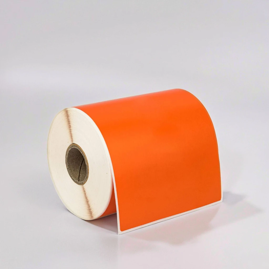 Adhesive Paper Stickers Commercial Packaging Labels Thermal Colored Sticker Label Printer Barcode Color Label Sticker Roll manufacture