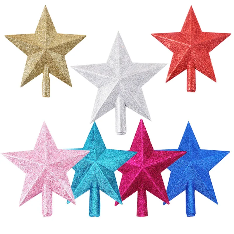 Direktverkauf von der Fabrik Mali Tree Glitzerstern-Spitzenverzierung – weihnachtliche Festtagsdekoration in Form eines Bethlehem-Sterns