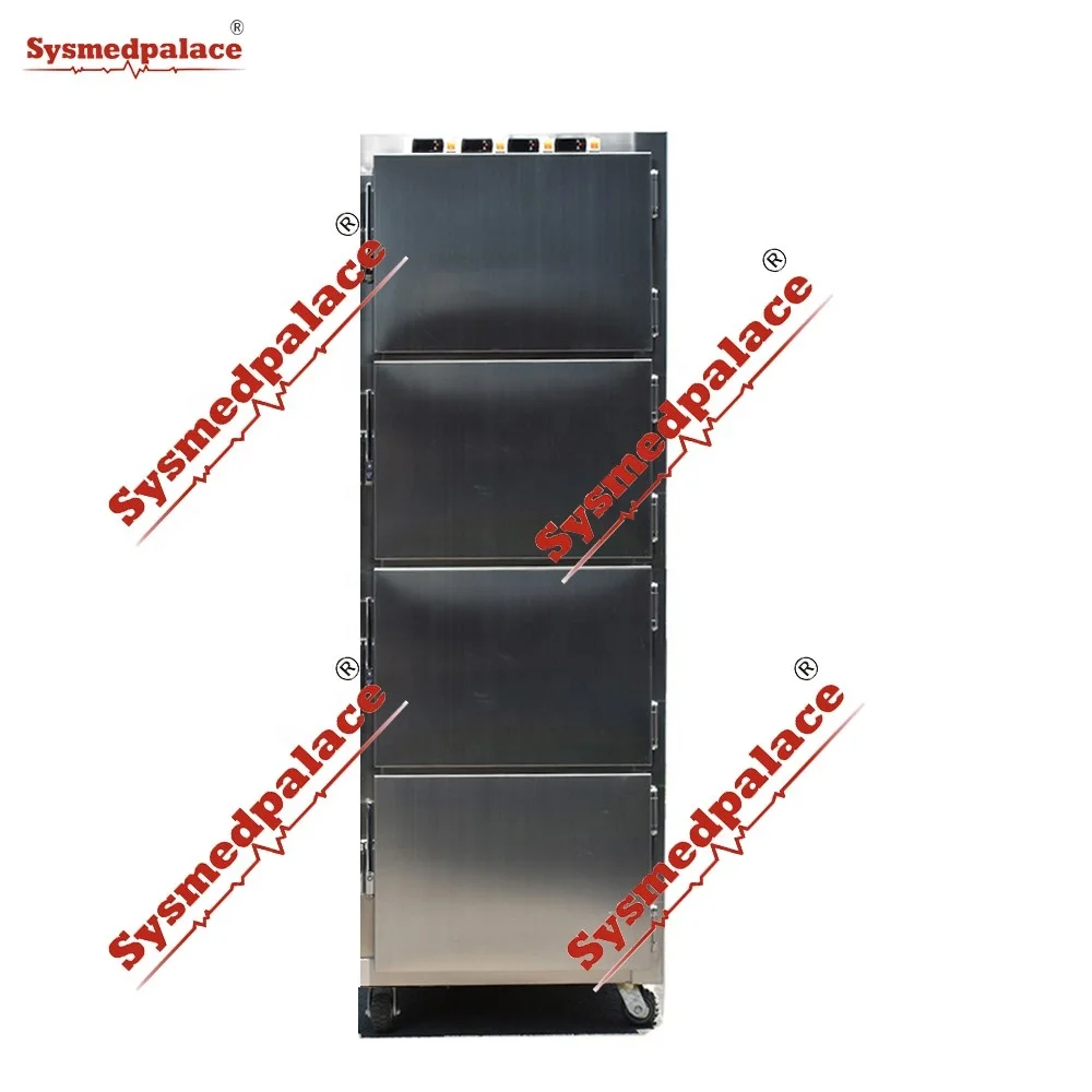FREEZERPALACE 4 Drawers Individual Refrigeration Morgue Equipment Mortuary Refrigerator Cryotherapy Chamber  Supplies