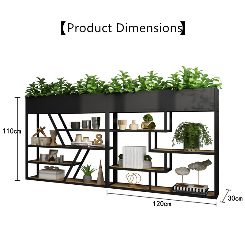 Loft Decorative Plant Stand Storage Racks Restaurant Bar Seat Partitions Metal Office Partitions