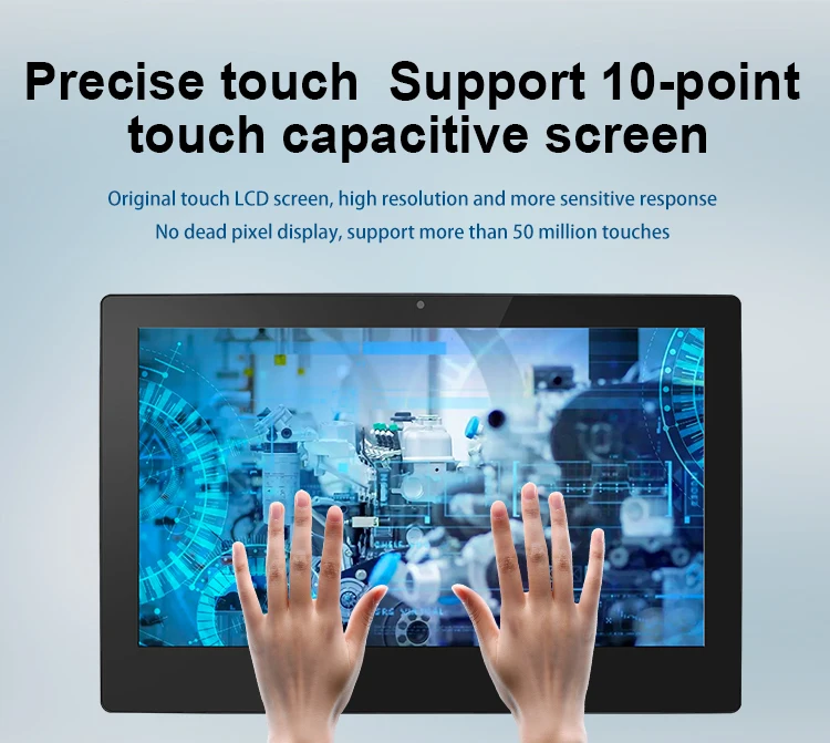 18" 18.5" Desktop Computer Industrial AIO Tablet Pure Flat Panel RK3288 Integrated Android PCAP Touch All in One PC