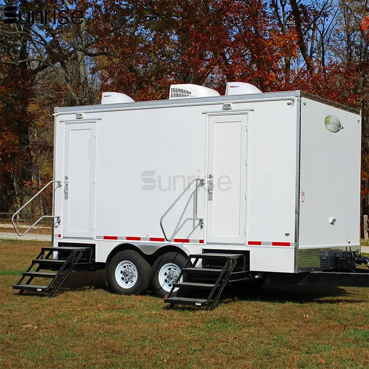 China Supply Portable Toilet Restroom Trailer For Sale,High Standard