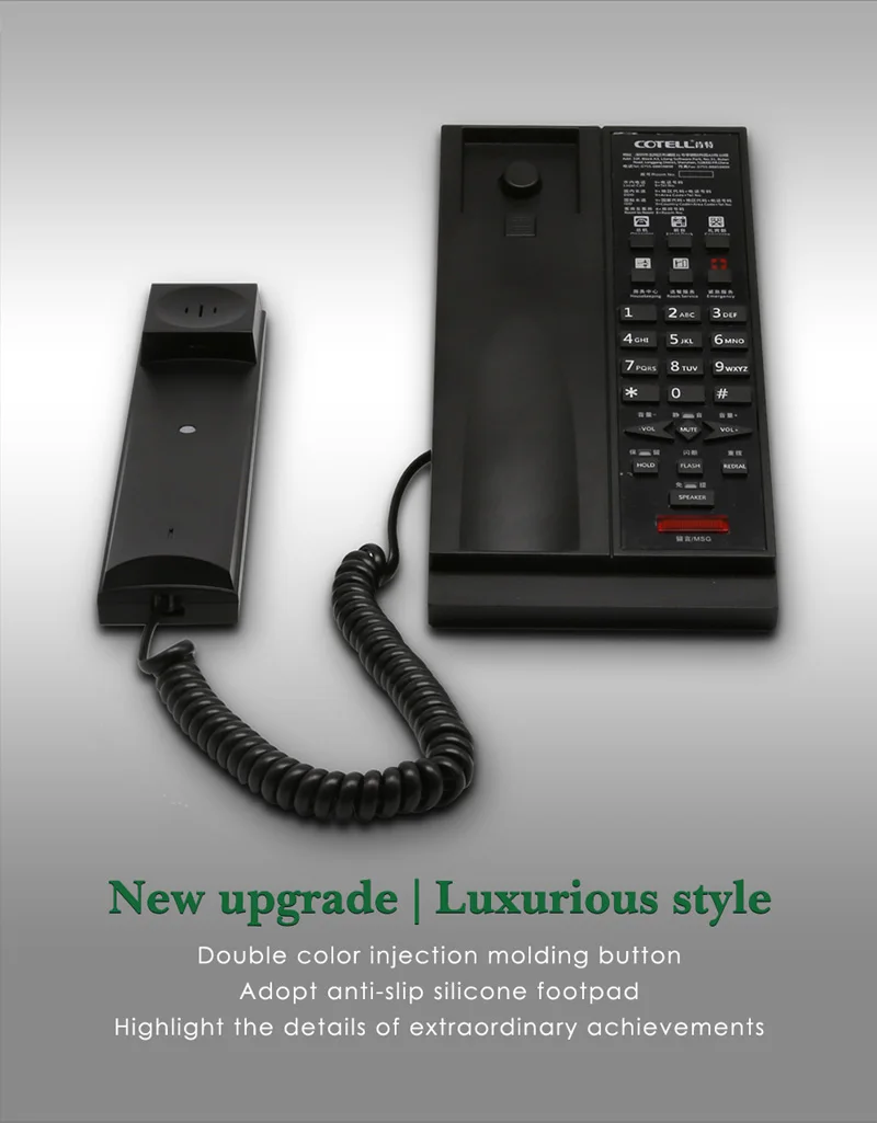 Cotell Aurum Series Au2086a Corded Telephones Clear Handsfree Calling