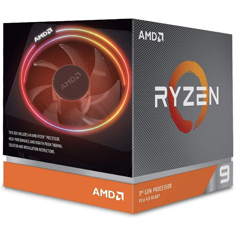 AMD Ryzen 3900X with Socket AM4 3800MHz Frequency Radeon Vega Graphics  Processor Support for DDR4-3200 Memory