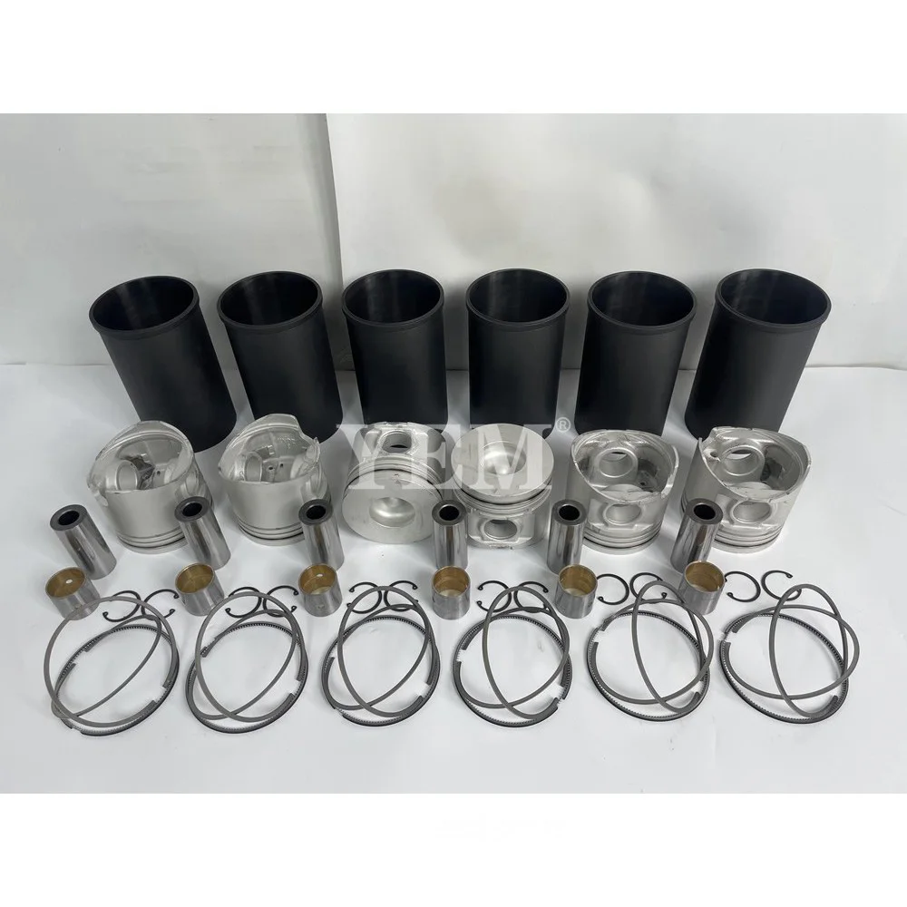For Mitsubishi 6M61 Cylinder Liner Kit Excavator High Performance