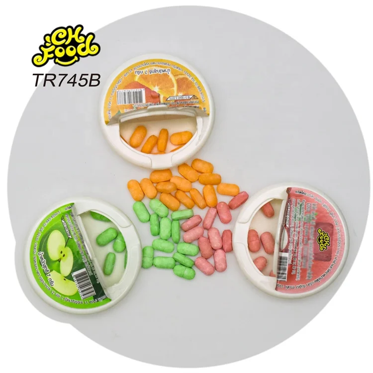 Wholesale Small Bottle Orange Apple and Lychee Flavor Tablet Hard Candy OEM Fruit Candy Sweets Halal Snack Food