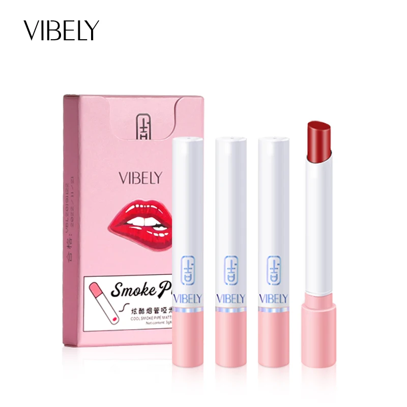 colorful cigarette lipstick Wholesale Cigarette Tube Colorful Waterproof Long Lasting Cosmetic Matte  Lipstick Set