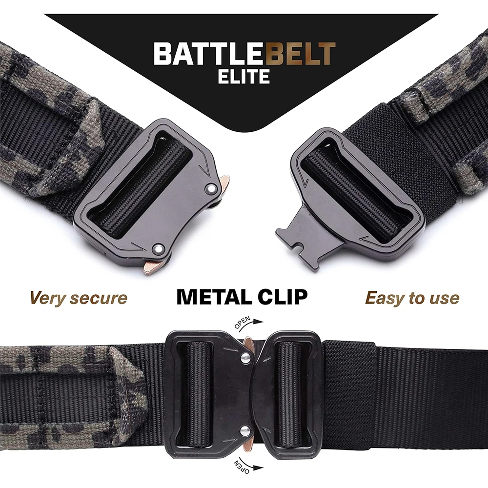 Lightweight Wear-resistant Lightweight Tactical Belt Metal Quick Release Buckle Nylon Training Tactical Belt