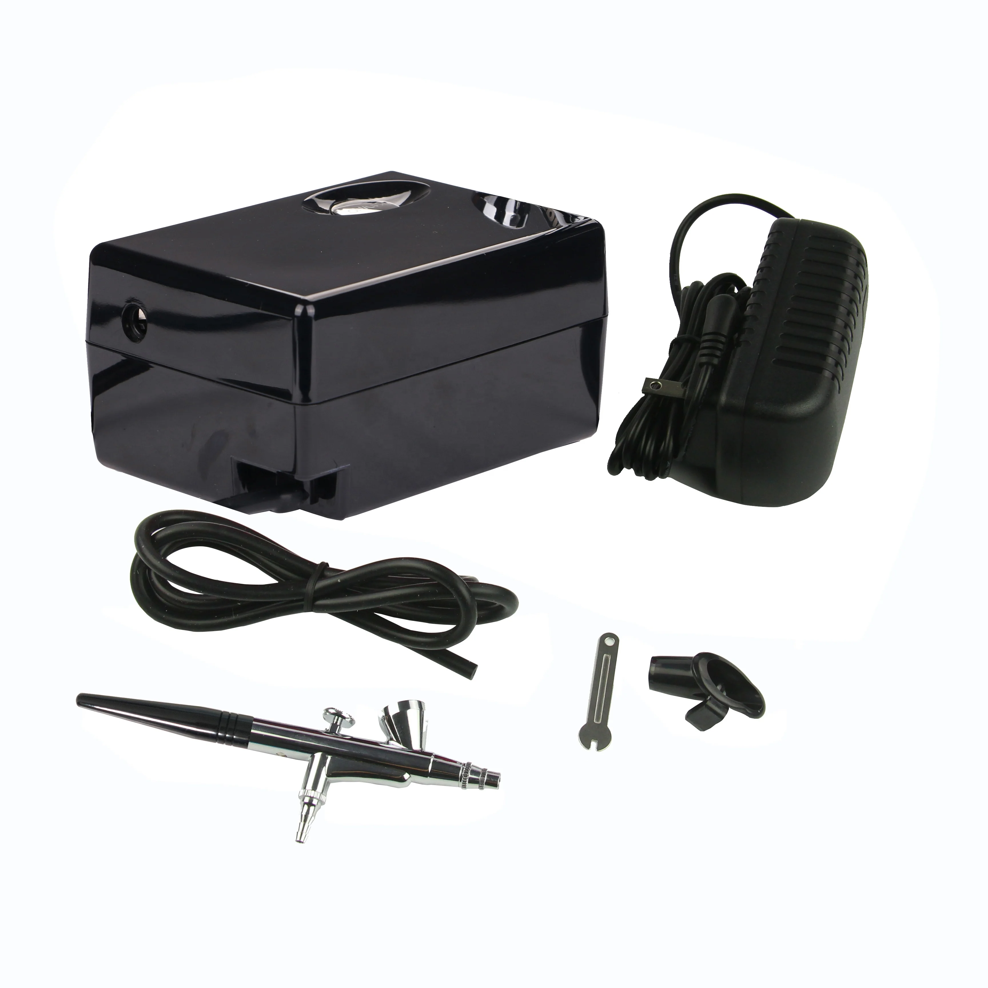 BT-16 2025 Hot-Selling 12V Rechargeable Gravity Professional Airbrush Makeup Set Paint Airbrush Kit Cake Decoration Nail Design