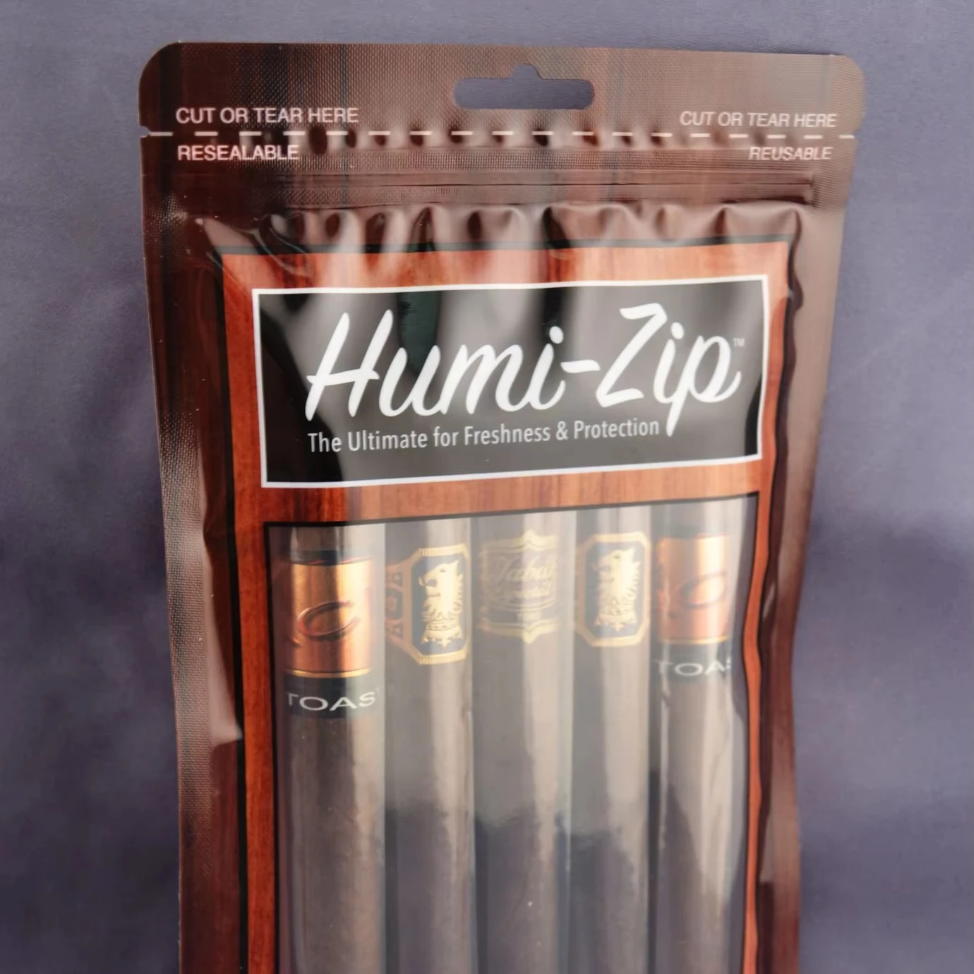 Ziplock Compound Single Pouch Custom Printed Humidity Cigar Wraps Packaging Bag Cigar Humidity Pack Moisturizer Bag