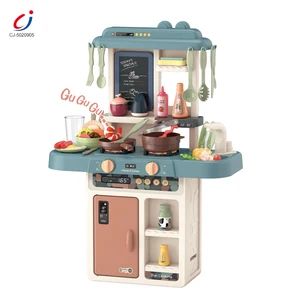 2026 Play House Game 63CM the Big Kitchen Set Toy Cooking Tableware Pretend Play Kids Toys Kitchen Cook Set for Sale