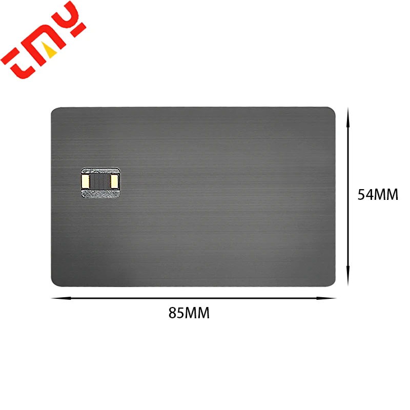 4 Colors Engraving Dual Interface Digital  Enable Contactless Metal Visa Credit Debit Card Blank With NFC