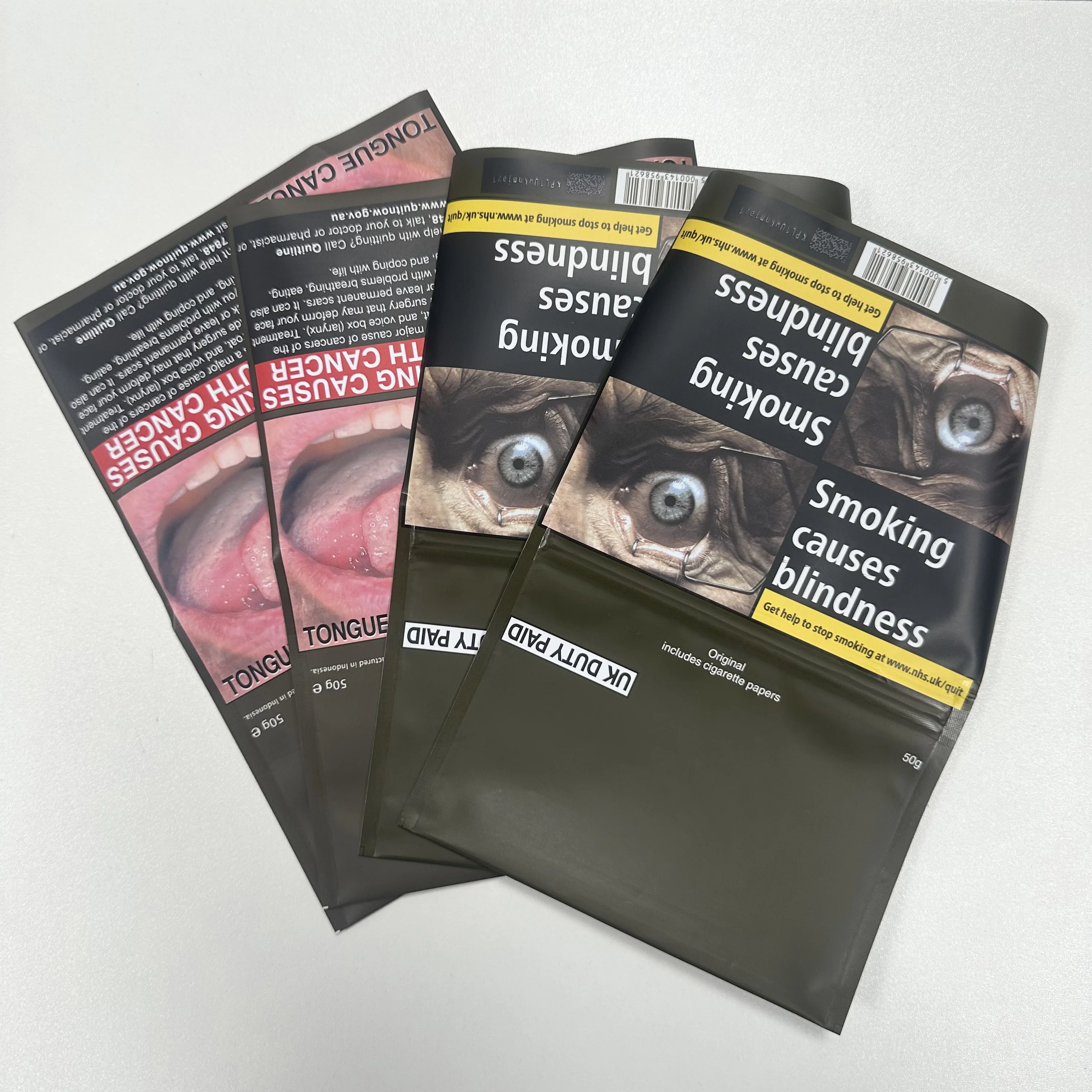 how many cigarettes does a 30g pouch make Custom Zipper Tobacco Pouches for Rolling Tobacco - 30g, 50g, 100g Bags