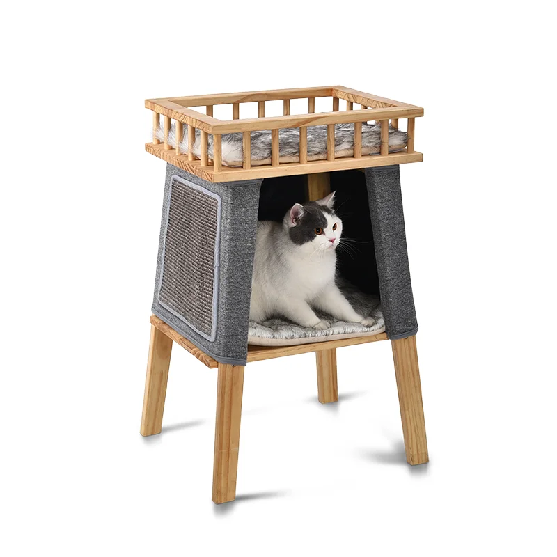 mid century cat tree