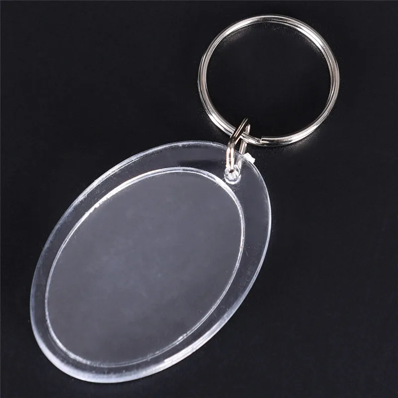 Custom Acrylic Photo Keychain Personalized Clear Picture Frame Keyring Gifts Artwork Souvenirs