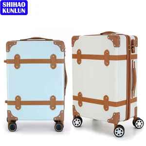 Hot Sale New Design ABS+PC Carry-On Trolley Suitcases Lightweight Classic Style Small Travelling Luggage with TSA Lock and Wheel