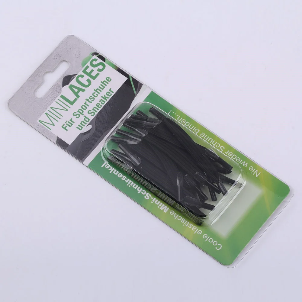 High Quality Custom Packaging Mini Elastic No Tieshoelaces Stretch Elastic Shoe Laces with Customized Packaging