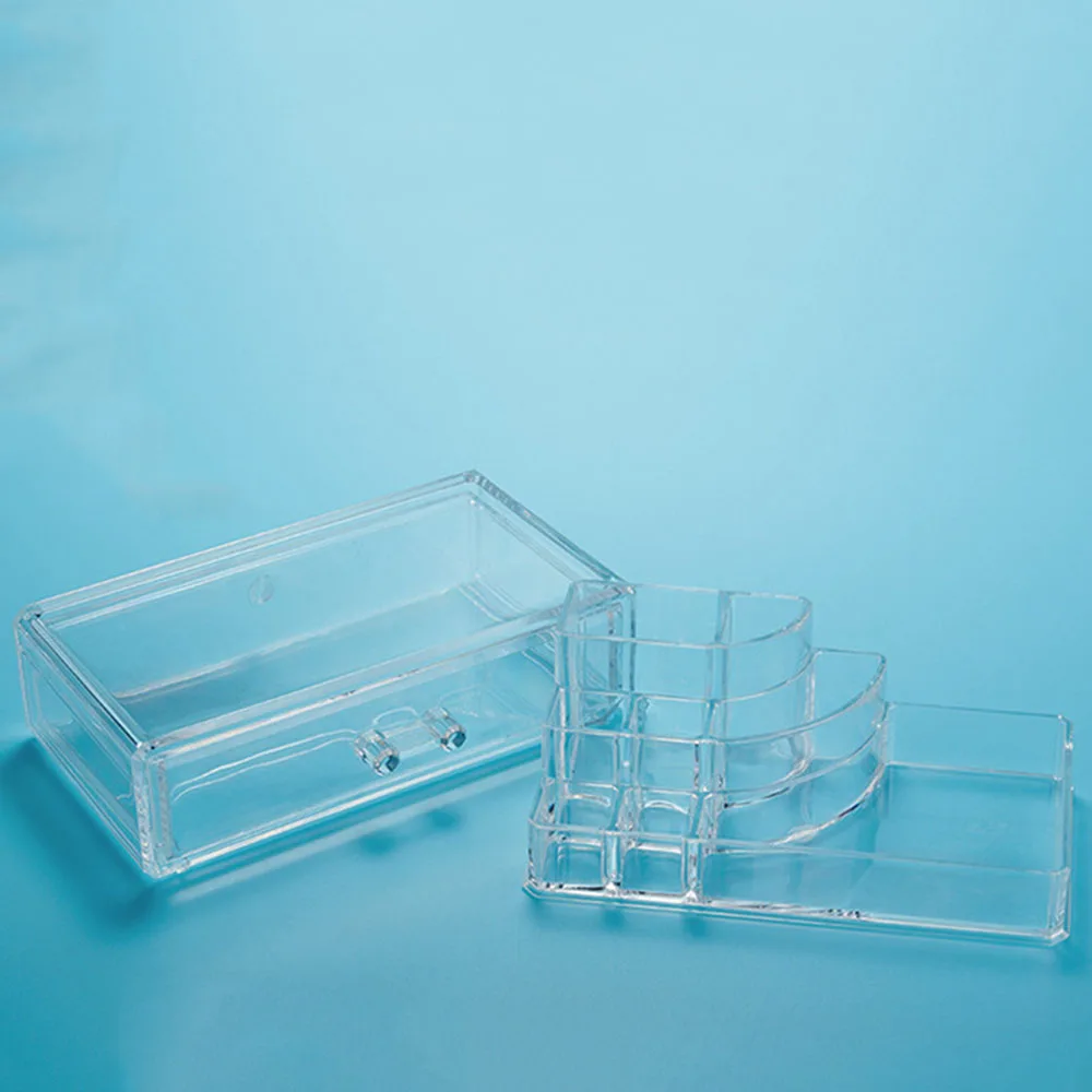 Cross Border Transparent Acrylic Stackable Drawer Storage Boxs Accessories Container Makeup Organizers