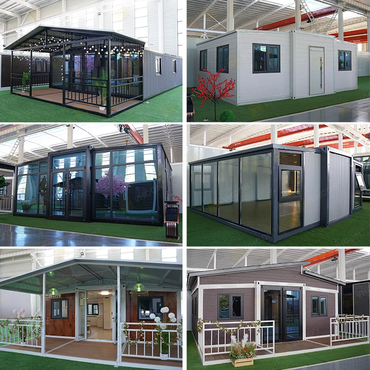 China Prefabricated 20Ft 40Ft Tiny Home 3 4 5 Bedroom Container House for Sale Expandable Mobile Foldable Container Prefab Home