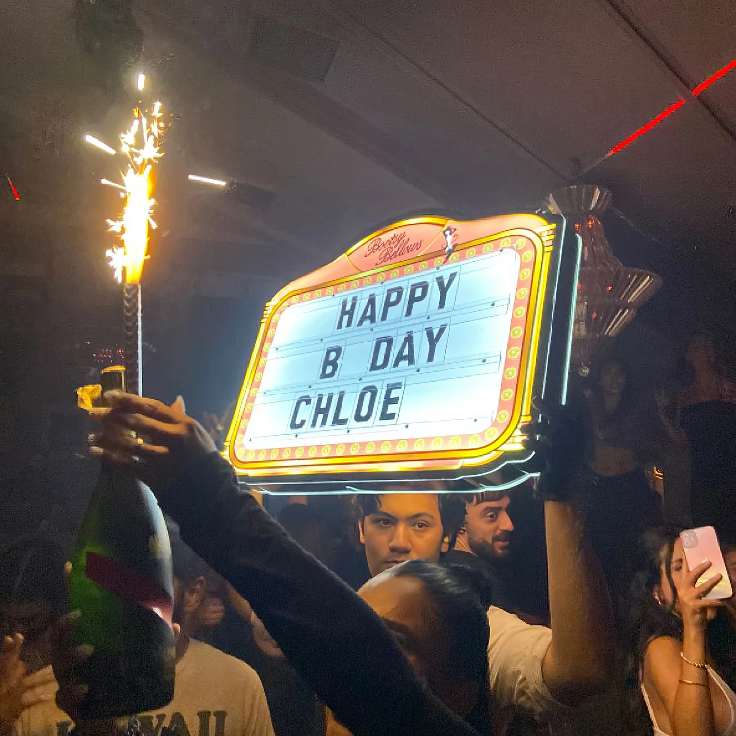Wholesale Custom Vip Board Letter Custom VIP Bottle Presenter Service Sign LED Marquee Sign