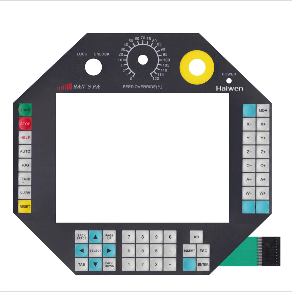 Custom waterproof FPC membrane keypad with LED light from Shenzhen factory