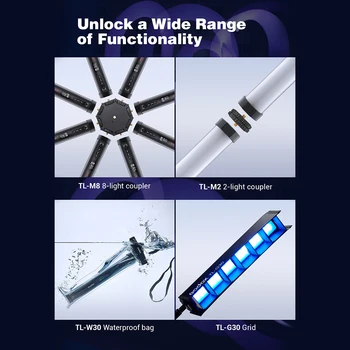 Godox TL30 Pavo Tube Light RGB Color Photography Light Handheld Light Stick with APP Remote Control for Photos Video Movie Vlog detail image