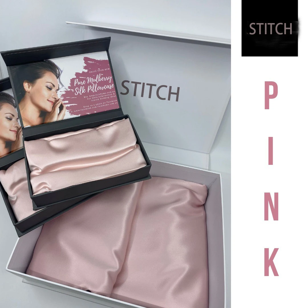 100 Mulberry Silk Pillow Gift Set 19mm/22mm/25mm Comfortable Woven