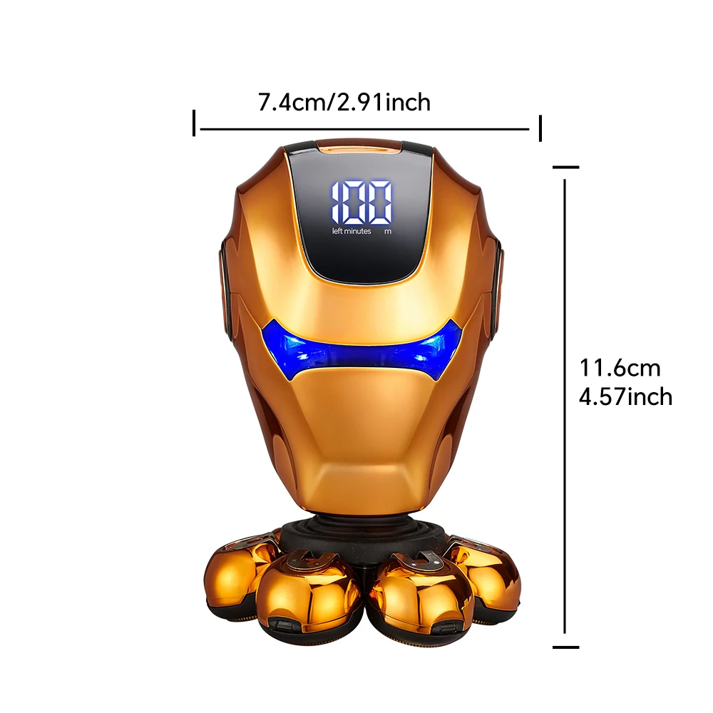 Rechargeable Seven Blade Electric Shaver Set USB Powered Bald Hair Clipper Razor Trimmer for Beards for Household and RV Use supplier