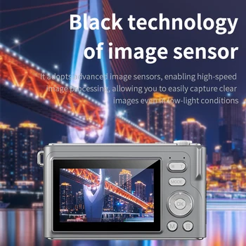 4K Professional Mini Children Digital Video Camera CMOS Sensor SD Card 2"-3" Screen Rechargeable Battery Segunda Mao Electronic detail image