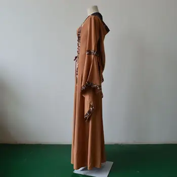 5XL coldker Womens Medieval Victorian Costume Dress Renaissance Asymmetric Fancy Dresses