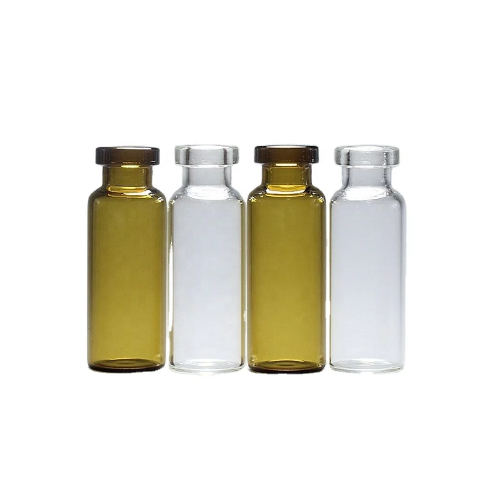 borosilicate glass vial clear and amber 5ml 10ml 15 ml medicine bottles for injection