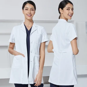Sale Premium White Lab Robe Comfortable Doctors Working Clothes Professional Clinic Uniform Healthcare Workwear Women's Lab Coat