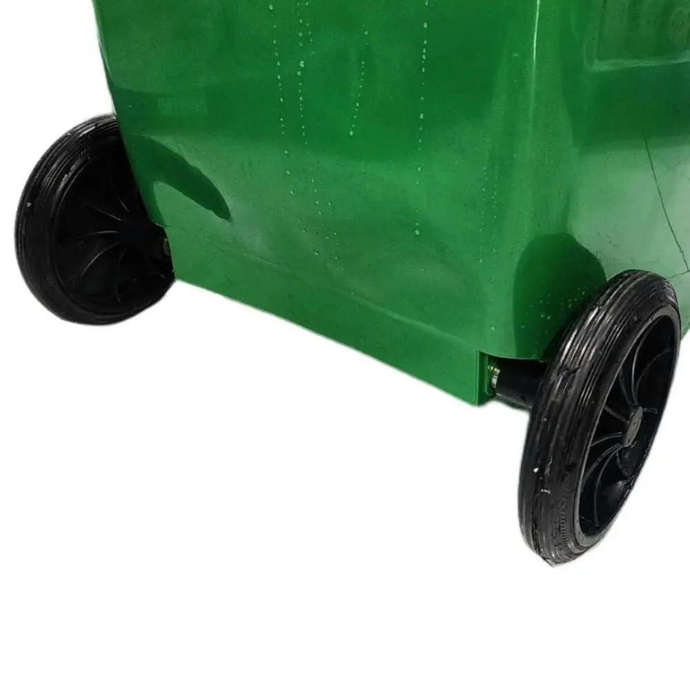 Trashbin with Wheels 60L Durable Mobile Waste Bin with Large Capacity for Outdoor, Kitchen, Office, and Industrial Use