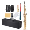 Golden soprano saxophone
