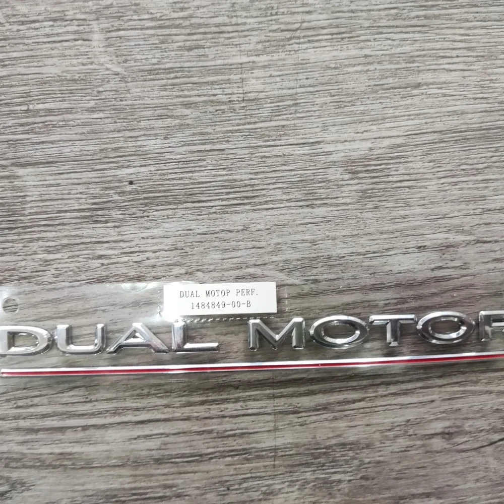Model 3 Model Y DUAL MOTOR Letter Sticker - 1484849-00-B
