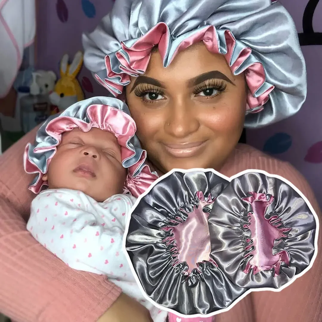 Baby Girl Infant Satin Bonnets Pretty Girl KRADDLE KAP Satin